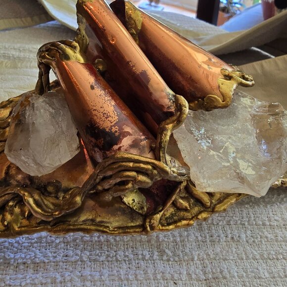 Fancy Nancy - Vintage Belt with Beautifully Detailed Metal Work & Large Quartz - Picture 5 of 10